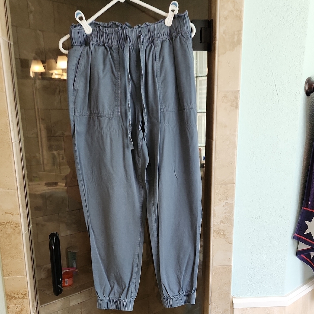 LOFT Blue Jogger Elastic Cuffs